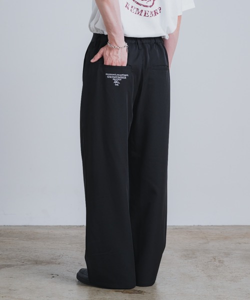 ヴィンテージ スラックス ストライプ コインポケット タック ワイド XL Two tuck wide straight stripe slacks / 2タックワイド