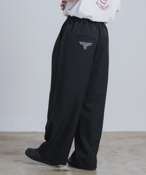 Remember.(リメンバー)の「【タックワイドスラックス/ストライプ&無地】(スラックス・メンズ・ブラック/ネイビー/ブラウン・LARGE/MEDIUM)」の6枚目の写真