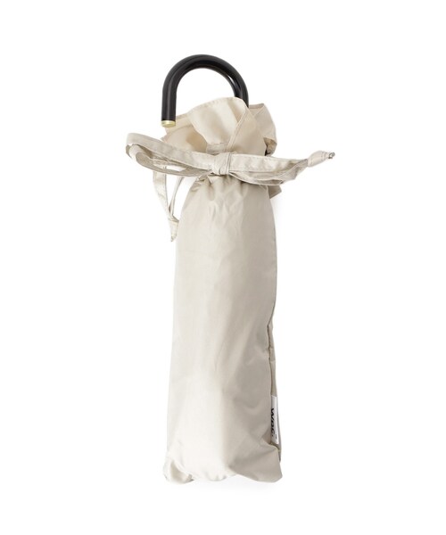 SHOO・LA・RUE（シューラルー）の「【折りたたみ傘/晴雨兼用】【Wpc．】遮光フリルクラシック ミニ（折りたたみ傘・レディース・パープル/ライトベージュ/ブラック・00）」の6枚目の写真