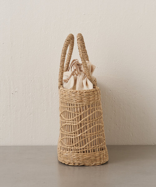 Jena espace merveilleux（ジェナ　エスパスメルヴェイユ）の「シーグラストートバッグ（トートバッグ・レディース・ブラック/ベージュ・FREE）」の10枚目の写真