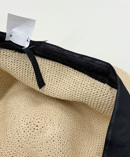 fredy emue（フレディエミュ）の「【Benelli Montacone/ベネリ モンタコーネ】リボンペーパーハット（ハット・レディース・ブラウン/ベージュ・FREE）」の6枚目の写真