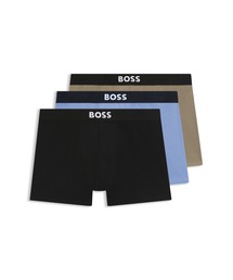 BOSS（ボス）の「ロングボクサーパンツ3枚セット ストレッチコットン ロゴ（ボクサーパンツ）」