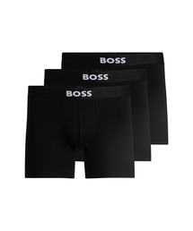 BOSS（ボス）の「ロングボクサーパンツ3枚セット ストレッチコットン ロゴ（ボクサーパンツ）」