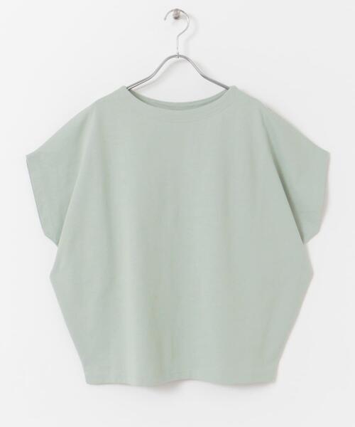 URBAN RESEARCH DOORS（アーバンリサーチドアーズ）の「ドライコットンボートネックプルオーバー（Tシャツ/カットソー・レディース・ミント/ネイビー/オフホワイト/ライトピンク・MEDIUM）」の7枚目の写真