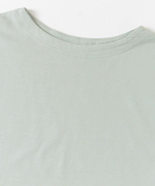 URBAN RESEARCH DOORS（アーバンリサーチドアーズ）の「ドライコットンボートネックプルオーバー（Tシャツ/カットソー・レディース・ミント/ネイビー/オフホワイト/ライトピンク・MEDIUM）」の6枚目の写真