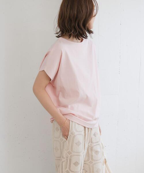 セール】ドライコットンボートネックプルオーバー(Tシャツ/カットソー セール】ドライコットンボートネックプルオーバー(Tシャツ/カットソー