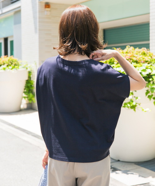 URBAN RESEARCH DOORS - 新品タグ付◉ コットンリネンボートネック DOORS CHARCOAL セール】ドライコットンボートネックプルオーバー（Tシャツ