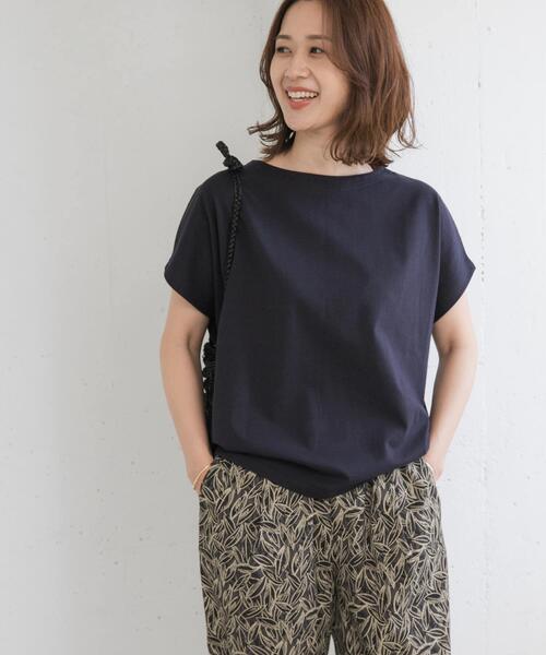 セール】ドライコットンボートネックプルオーバー（Tシャツ/カットソー