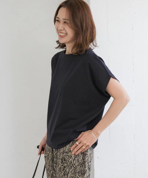 セール】ドライコットンボートネックプルオーバー（Tシャツ/カットソー