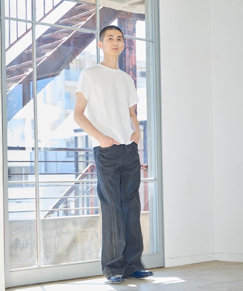 NVRFRGT（ネヴァーフォーゲット）の「別注　COATING 3D TWISTED  LEG JEANS（デニムパンツ・メンズ・ブラック・1/2/3）」の15枚目の写真