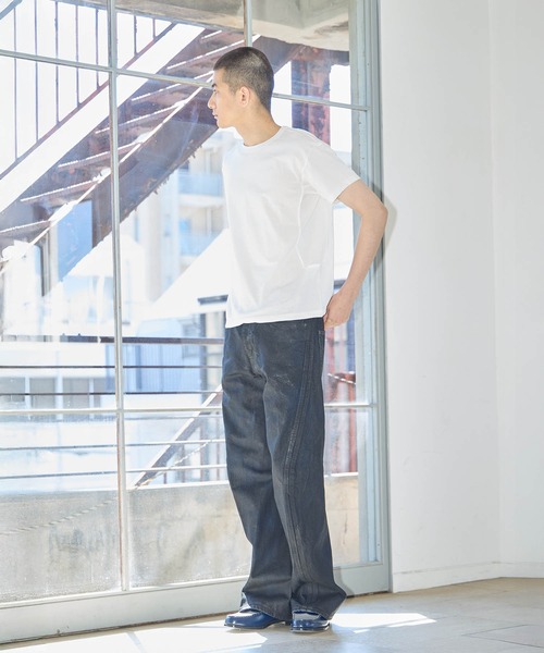 NVRFRGT（ネヴァーフォーゲット）の「別注　COATING 3D TWISTED  LEG JEANS（デニムパンツ・メンズ・ブラック・1/2/3）」の14枚目の写真
