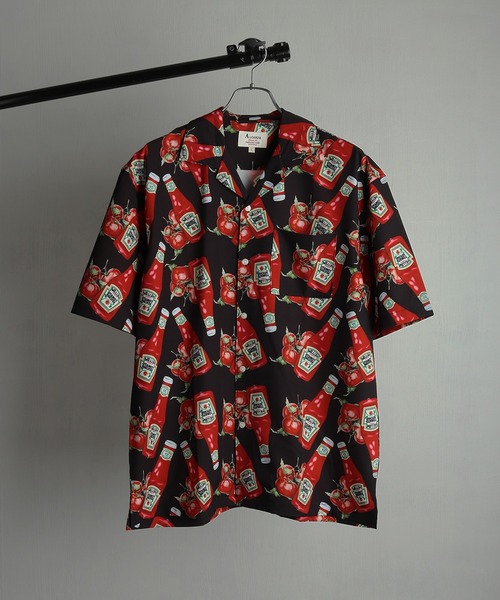 WESTSEA(ウエストシー)の「総柄 オープンカラーシャツ レトロポップ柄(シャツ/ブラウス・メンズ・サックスブルー/ピンク/イエロー/パープル/ホワイト/ホワイト系その他/ブラック/ブラック系その他・M/L/XL)」の20枚目の写真