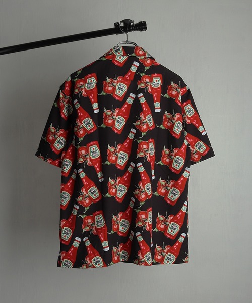 WESTSEA(ウエストシー)の「総柄 オープンカラーシャツ レトロポップ柄(シャツ/ブラウス・メンズ・サックスブルー/ピンク/イエロー/パープル/ホワイト/ホワイト系その他/ブラック/ブラック系その他・M/L/XL)」の21枚目の写真