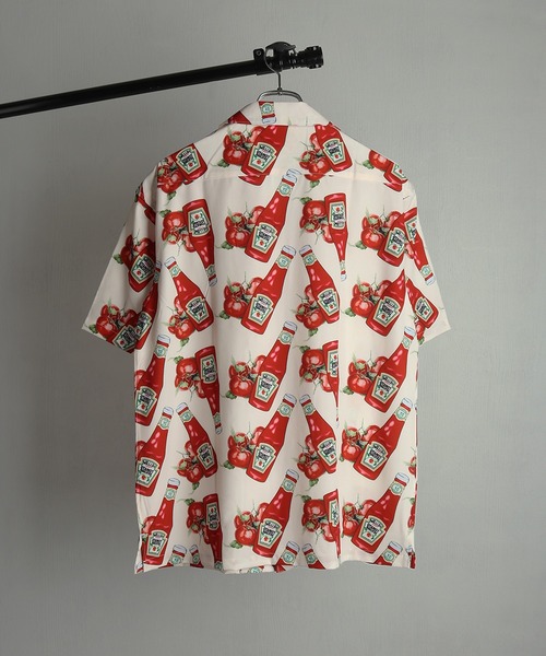 WESTSEA(ウエストシー)の「総柄 オープンカラーシャツ レトロポップ柄(シャツ/ブラウス・メンズ・サックスブルー/ピンク/イエロー/パープル/ホワイト/ホワイト系その他/ブラック/ブラック系その他・M/L/XL)」の13枚目の写真