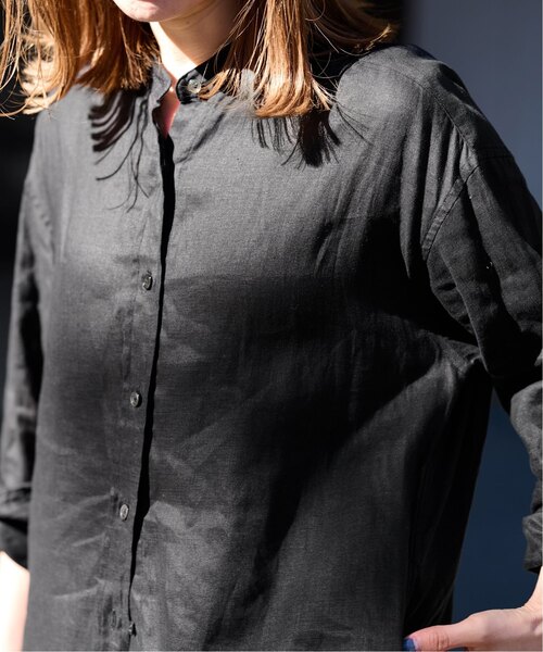 FRAMeWORK（フレームワーク）の「≪WEB限定追加≫フレンチリネンシャツワンピース（ワンピース・レディース・グリーン/ブラック/ブラウン・FREE）」の17枚目の写真