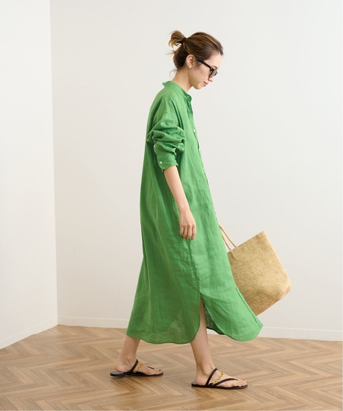 極美品✨25ss✨完売 FRAMeWORK フレンチリネンシャツワンピース 極美品✨FRAMeWORK フレームワーク フレンチリネンシャツ