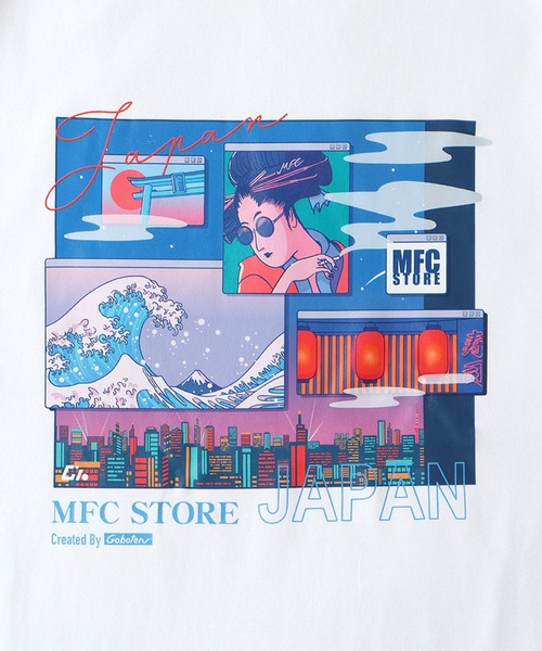 MFC STORE(エムエフシーストア)の「GOBOTEN x MFC STORE JAPAN S/S TEE(Tシャツ/カットソー・メンズ・ブラック/ホワイト・S/M/L/XL/XXL)」の7枚目の写真