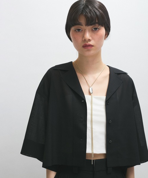 ADAM ET ROPE ショートシャツブルゾン ADAM ET ROPE'（アダムエロペ）の「【WEB限定】ショートシャツ