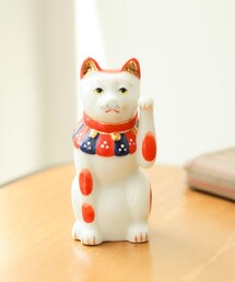 BEAMS JAPAN（ビームス　ジャパン）の「【別注】中外陶園 / 瀬戸まねき猫 左 3号（インテリア雑貨・オレンジ系）」