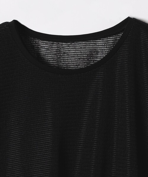 SHIPS any(シップス エニィ)の「SHIPS any:〈手洗い可能〉メッシュ シアー ワイド TEE × タンク セット(Tシャツ/カットソー・レディース・キャメル/オフホワイト/ブラック・ONE SIZE)」の18枚目の写真