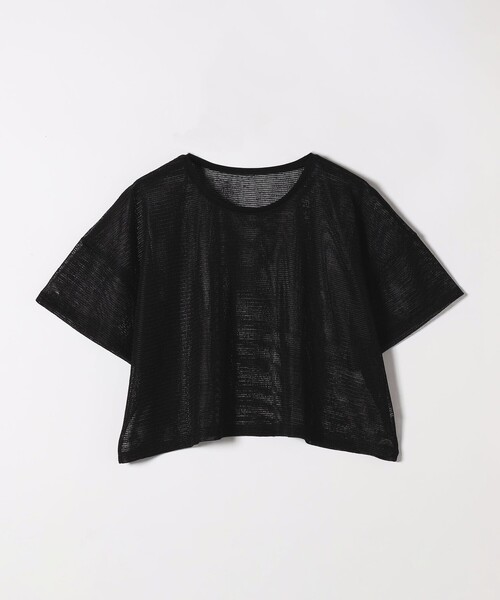 SHIPS any(シップス エニィ)の「SHIPS any:〈手洗い可能〉メッシュ シアー ワイド TEE × タンク セット(Tシャツ/カットソー・レディース・キャメル/オフホワイト/ブラック・ONE SIZE)」の15枚目の写真