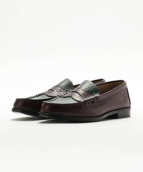 The Kenford Fineshoes(ケンフォードファインシューズ)の「The Kenford Fineshoes / ペイズリービーブロ コンビローファー(ローファー・メンズ・ブラウン・25cm/25.5cm/26.5cm/27cm/26cm)」の11枚目の写真