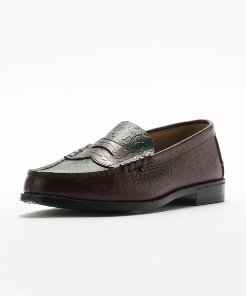 The Kenford Fineshoes(ケンフォードファインシューズ)の「The Kenford Fineshoes / ペイズリービーブロ コンビローファー(ローファー・メンズ・ブラウン・25cm/25.5cm/26.5cm/27cm/26cm)」の9枚目の写真