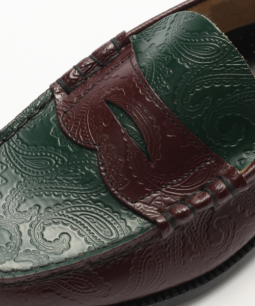 The Kenford Fineshoes(ケンフォードファインシューズ)の「The Kenford Fineshoes / ペイズリービーブロ コンビローファー(ローファー・メンズ・ブラウン・25cm/25.5cm/26.5cm/27cm/26cm)」の5枚目の写真