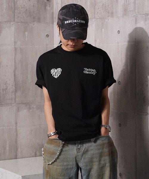 #MEMORY（メモリー）の「【MEMORY】ハート発砲 半袖 Tシャツ / Heart Firing Short-Sleeved T-Shirt（Tシャツ/カットソー・メンズ・ブラック/ブラウン/ホワイト/ネイビー・M/L/XL）」の17枚目の写真