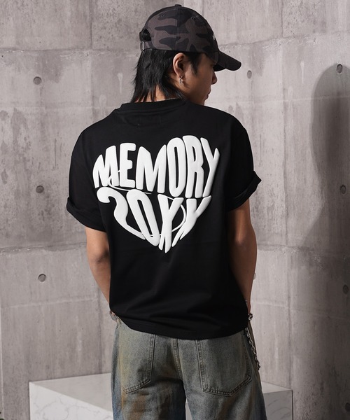 #MEMORY（メモリー）の「【MEMORY】ハート発砲 半袖 Tシャツ / Heart Firing Short-Sleeved T-Shirt（Tシャツ/カットソー・メンズ・ブラック/ブラウン/ホワイト/ネイビー・M/L/XL）」の19枚目の写真