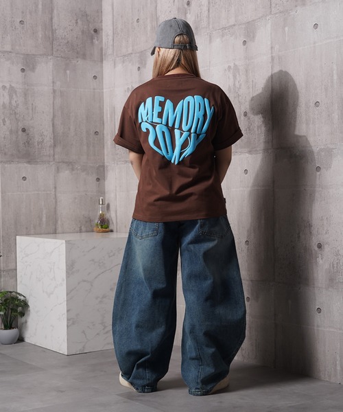 #MEMORY（メモリー）の「【MEMORY】ハート発砲 半袖 Tシャツ / Heart Firing Short-Sleeved T-Shirt（Tシャツ/カットソー・メンズ・ブラック/ブラウン/ホワイト/ネイビー・M/L/XL）」の22枚目の写真