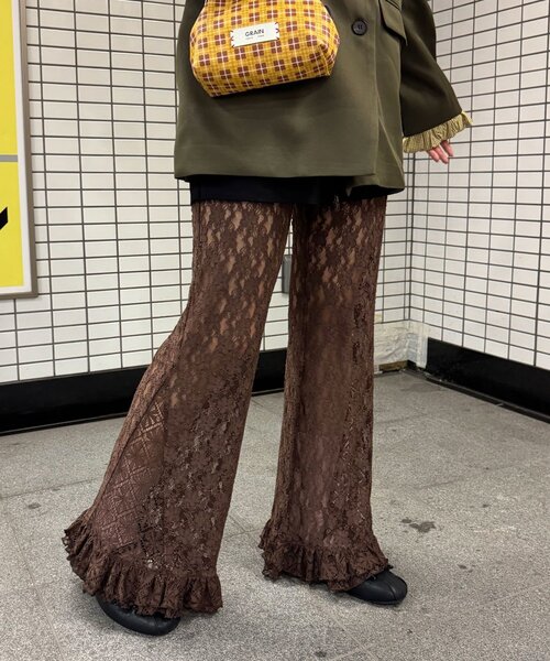 CIAOPANIC レースフレアレイヤードフリルパンツ セール】レースフレアレイヤードフリルパンツ（その他パンツ