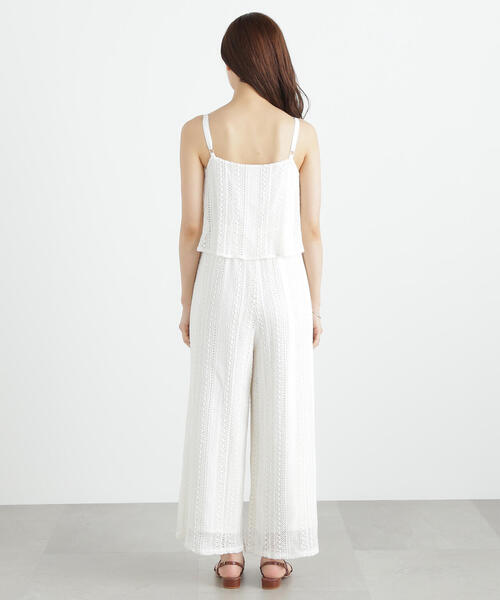 PROPORTION BODY DRESSING（プロポーションボディドレッシング）の「＜Ｅ＞レースキャミロンパース / 1215147601（サロペット/オーバーオール・レディース・ブラック/ホワイト系その他・SMALL/MEDIUM）」の17枚目の写真