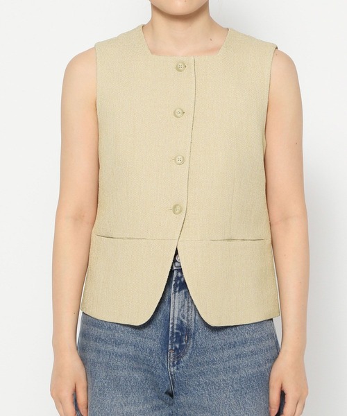 セール】コンパクトスクエアネックジレ 290392（ブルゾン