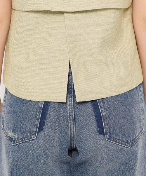 セール】コンパクトスクエアネックジレ 290392（ブルゾン