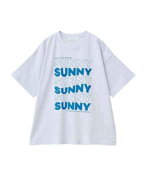 AMERICAN HOLIC(アメリカンホリック)の「SUNNY Tシャツ(Tシャツ/カットソー・レディース・杢グレー/サックスブルー/オフホワイト・L/M)」の17枚目の写真