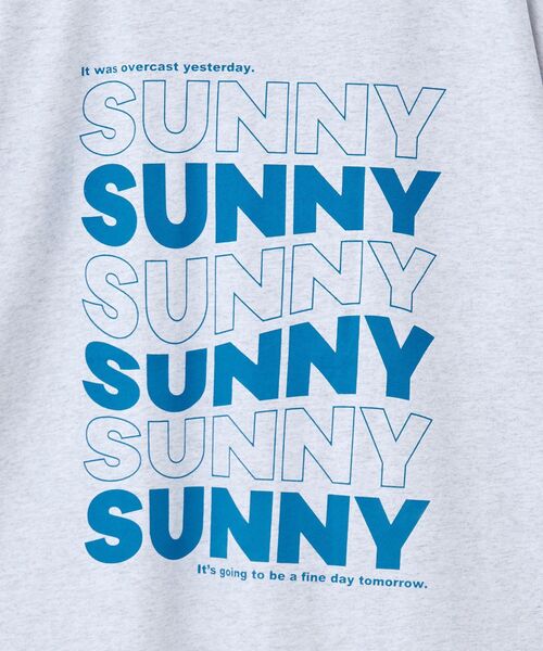 AMERICAN HOLIC(アメリカンホリック)の「SUNNY Tシャツ(Tシャツ/カットソー・レディース・杢グレー/サックスブルー/オフホワイト・L/M)」の11枚目の写真