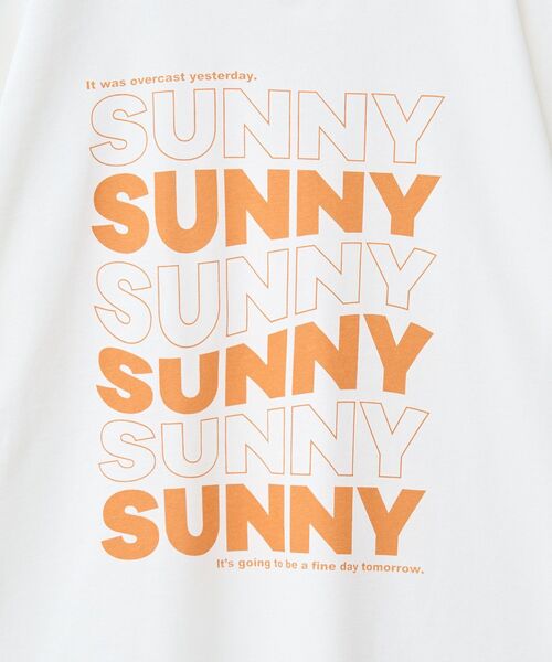 AMERICAN HOLIC(アメリカンホリック)の「SUNNY Tシャツ(Tシャツ/カットソー・レディース・杢グレー/サックスブルー/オフホワイト・L/M)」の9枚目の写真