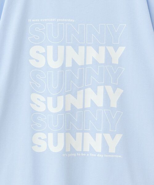 AMERICAN HOLIC(アメリカンホリック)の「SUNNY Tシャツ(Tシャツ/カットソー・レディース・杢グレー/サックスブルー/オフホワイト・L/M)」の8枚目の写真