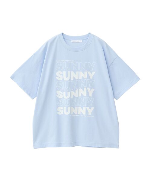 AMERICAN HOLIC(アメリカンホリック)の「SUNNY Tシャツ(Tシャツ/カットソー・レディース・杢グレー/サックスブルー/オフホワイト・L/M)」の4枚目の写真