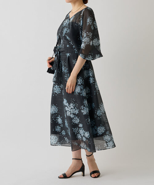 libjoie ワンピース libjoie コルセットシルエットワンピース M ネイビー - メルカリ