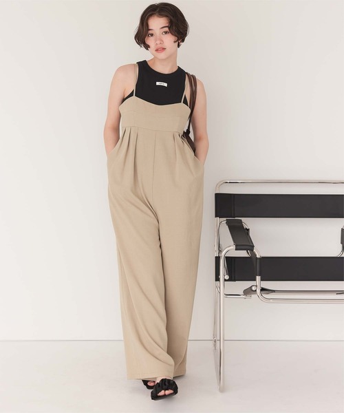 titivate（ティティベイト）の「カップ付きロゴタグアメスリタンクトップ（タンクトップ・レディース・グレー系その他/ブラック/ライトブルー/ライトピンク/オフホワイト・M）」の18枚目の写真