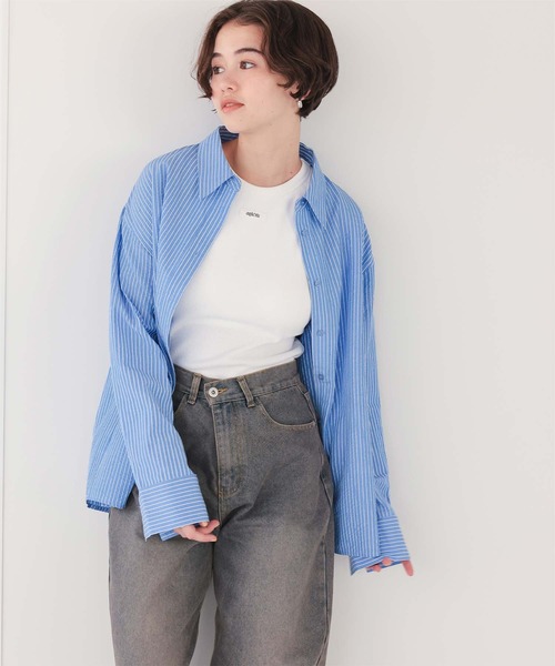 titivate（ティティベイト）の「カップ付きロゴタグアメスリタンクトップ（タンクトップ・レディース・グレー系その他/ブラック/ライトブルー/ライトピンク/オフホワイト・M）」の14枚目の写真