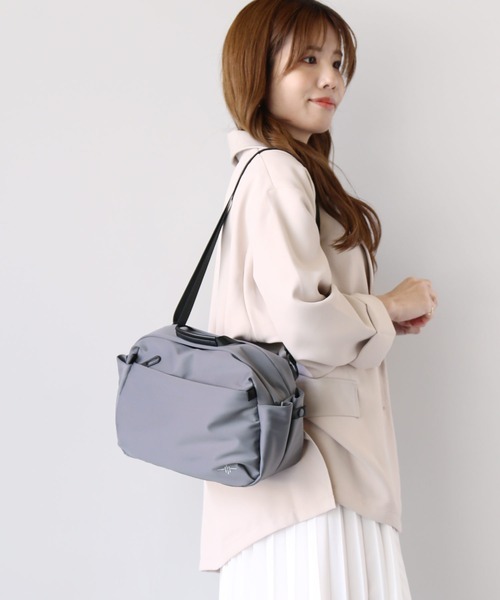sankyo shokai（サンキョウショウカイ）の「ショルダーバッグ ストレッチ ナイロン 軽量（ショルダーバッグ・レディース・グレイッシュベージュ/ブラック/グレー/カーキ・FREE）」の10枚目の写真