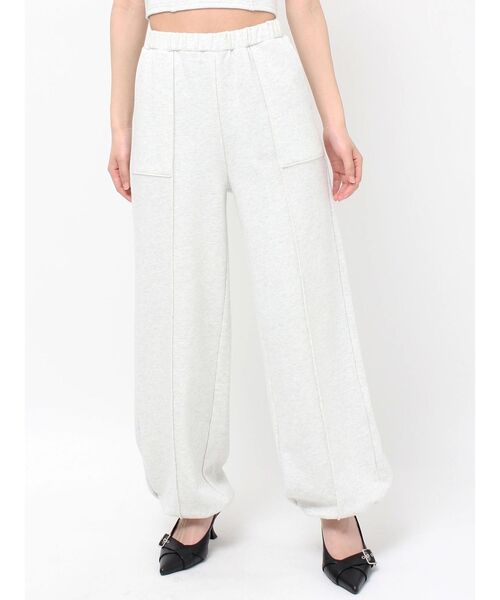 ピンタックスウェットパンツ【セットアップ着用可能
