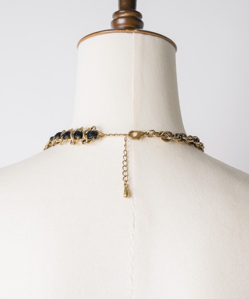 LA BELLE ETUDE（ラベルエチュード）の「vintage調チェーン×ベロアリボンネックレス（ネックレス・レディース・その他・FREE）」の7枚目の写真