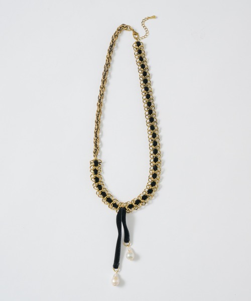 LA BELLE ETUDE（ラベルエチュード）の「vintage調チェーン×ベロアリボンネックレス（ネックレス・レディース・その他・FREE）」の8枚目の写真