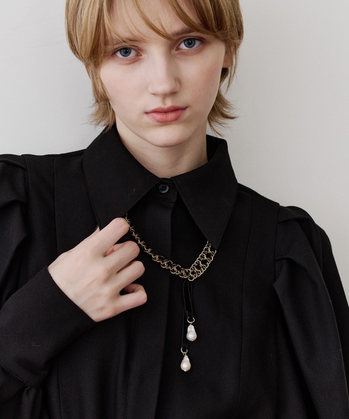 LA BELLE ETUDE（ラベルエチュード）の「vintage調チェーン×ベロアリボンネックレス（ネックレス・レディース・その他・FREE）」の18枚目の写真