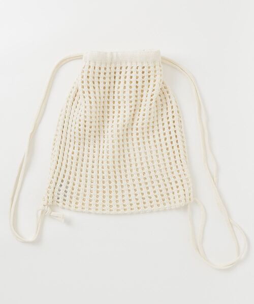 Per sist ence(パーシエンス)の「メッシュナップザック(バックパック/リュック・レディース・ブラック/ホワイト・ONE SIZE)」の12枚目の写真