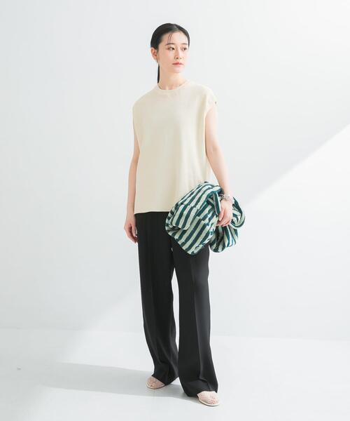 URBAN RESEARCH(アーバンリサーチ)の「フレンチスリーブチュニックニット(ベスト・レディース・アイボリー/ブラック・FREE)」の9枚目の写真